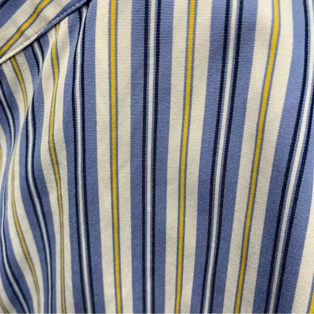 Polo Ralph Lauren Shirt Men‎ XXL  Stanton Classic Blue Stripe Pony 100% Cotton